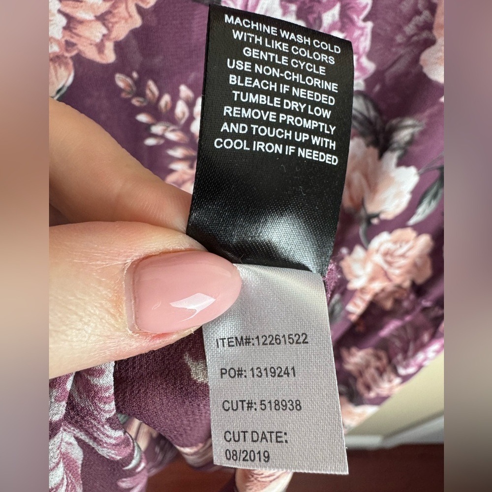 Torrid Floral Buttoned Tunic Size 0 - Picture 6 of 6